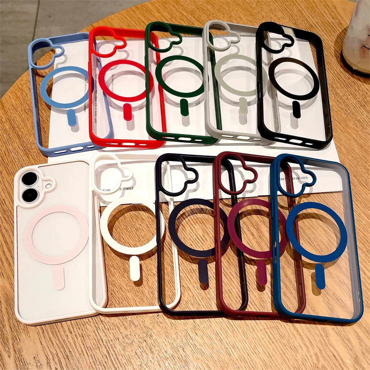 Clear Shockproof Bumper Case - Luxe, schokbestendige hoes met MagSafe-ondersteuning voor