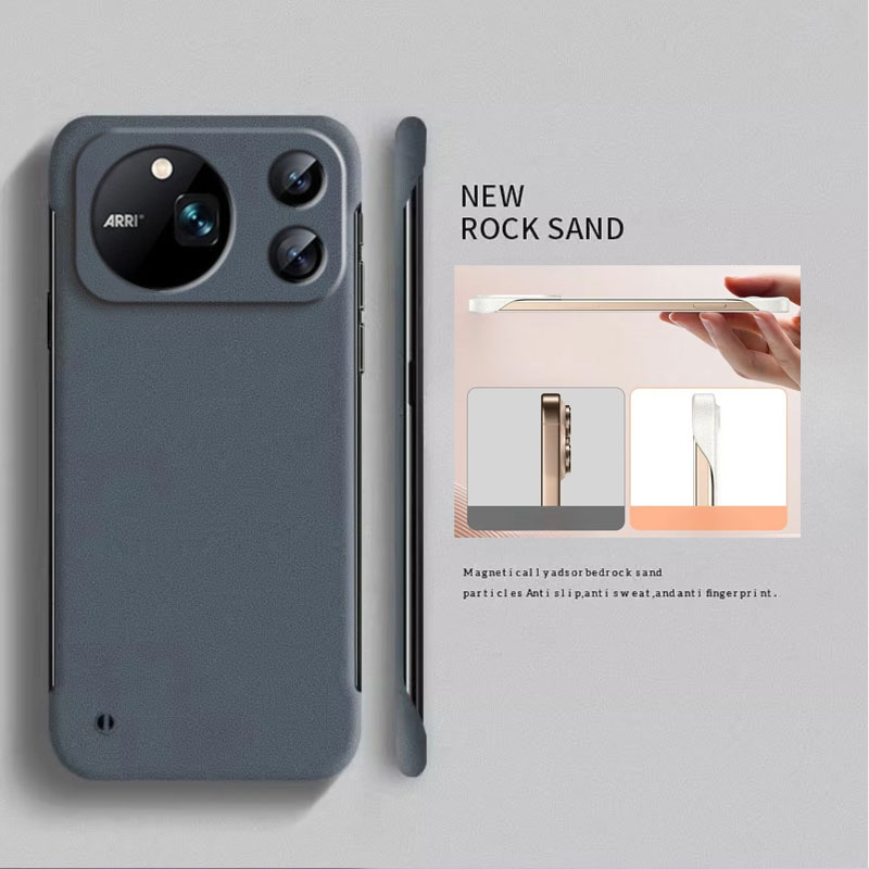 Ultra Thin Frameless Phone Cover - Zandsteenkleurige, randloze beschermhoes voor de Huawei