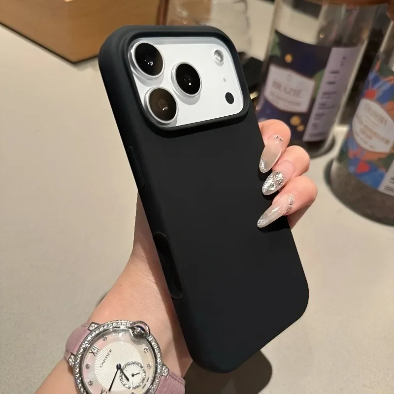 Liquid Silicone Magnetic Phone Case - Modieuze magnetische vloeibare siliconen telefoonhoes voor
