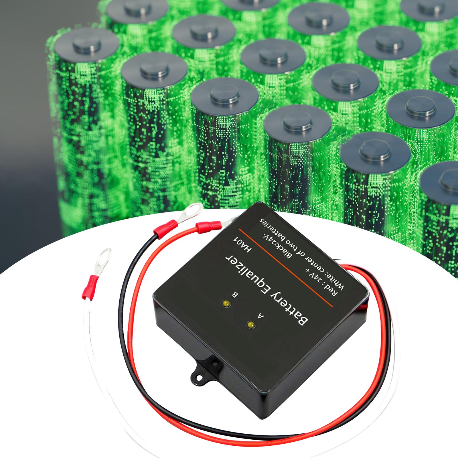 Power Banks - Batterie-equalizer 24V spanningsbalancer voor 2x12V loodzuurbatterijen,