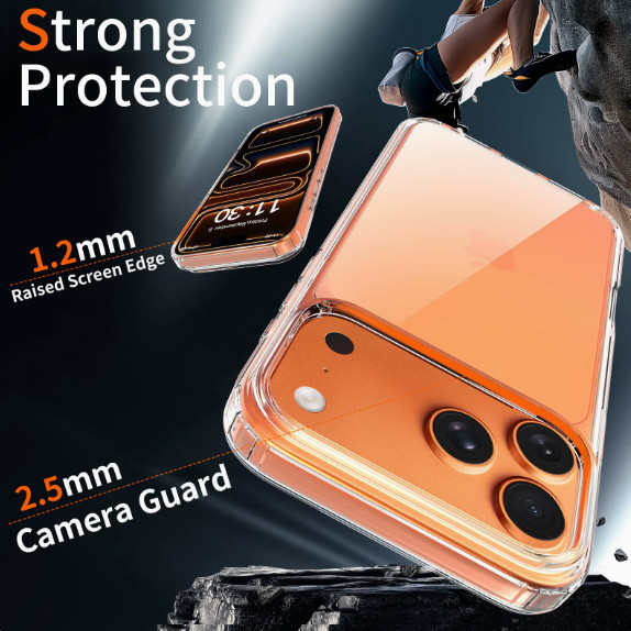 Airbag schokbestendige bumper  - Clear Shockproof Bumper Case recensie en prijs