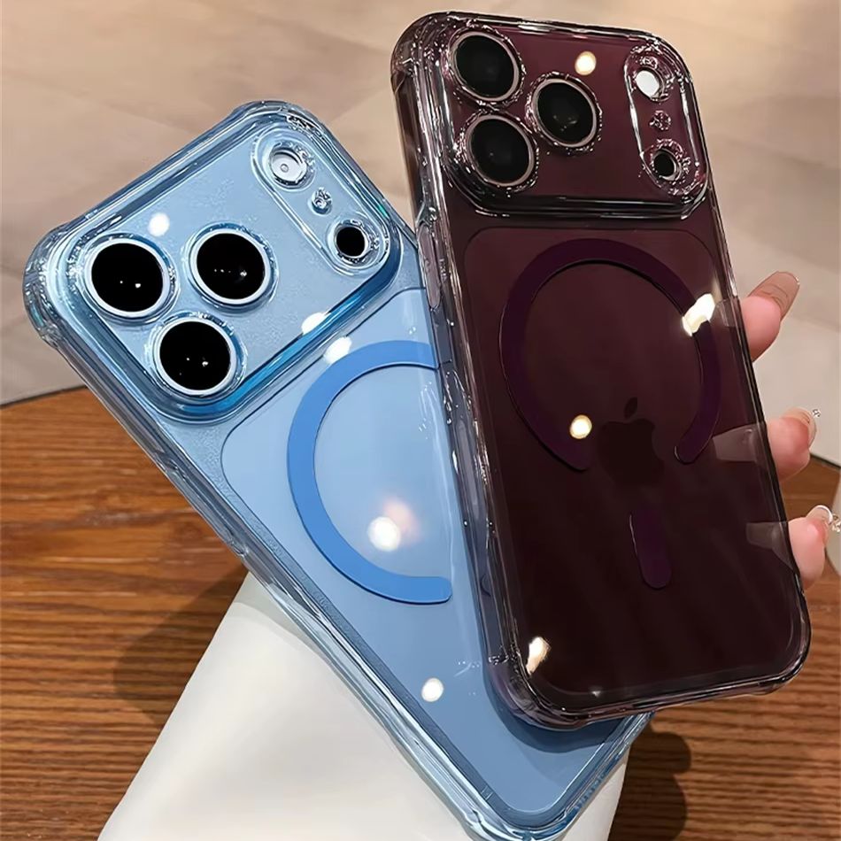Luxe, bordeauxrode, transparan - Clear Shockproof Bumper Case recensie en prijs