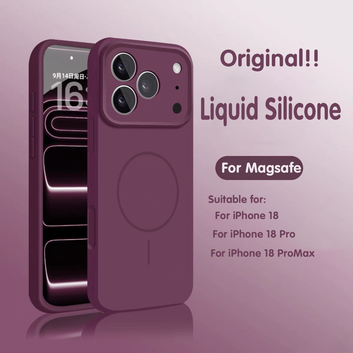 Originele vloeibare siliconen  - Liquid Silicone Magnetic Phone Case recensie en prijs