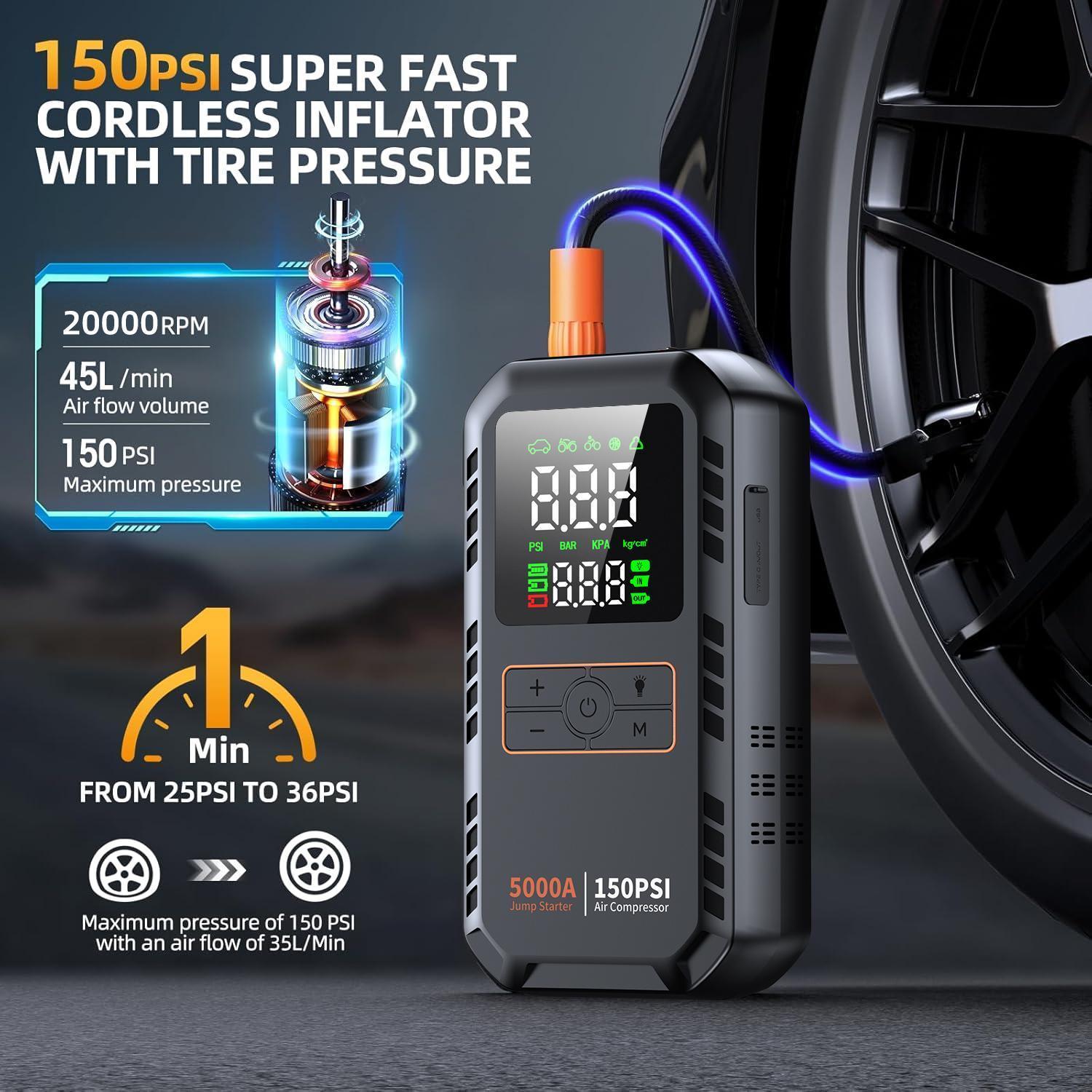 5000A Auto-accu-startkabelsyst - Power Banks recensie en prijs