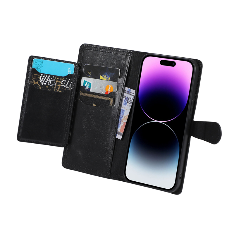 Rits Flip Lederen Portemonnee  - Leather Wallet Card Holder Phone Cover recensie en prijs