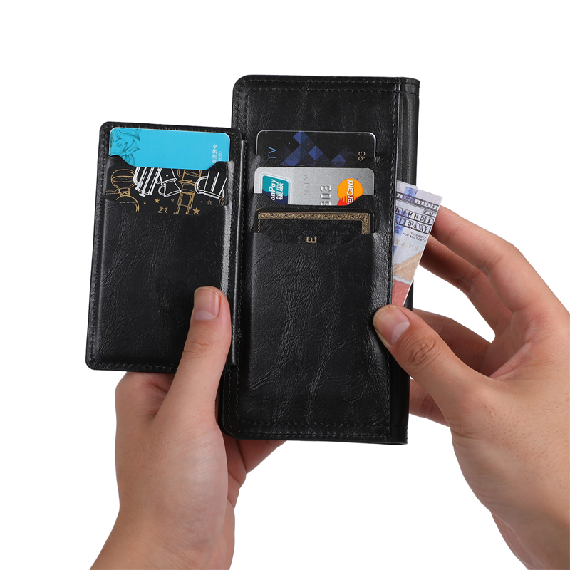Rits Flip Lederen Portemonnee  - Leather Wallet Card Holder Phone Cover recensie en prijs